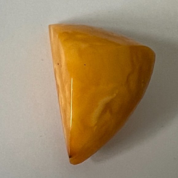 VintageBaltic Amber Butterscotch White Brooch USSR Soviet 1967 NWT - Picture 5 of 9